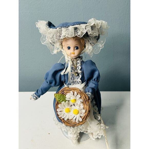 Vintage Bradley Stone Birthstone Doll October Miss Opal Yellow Stone Opal Flower - Picture 1 of 11